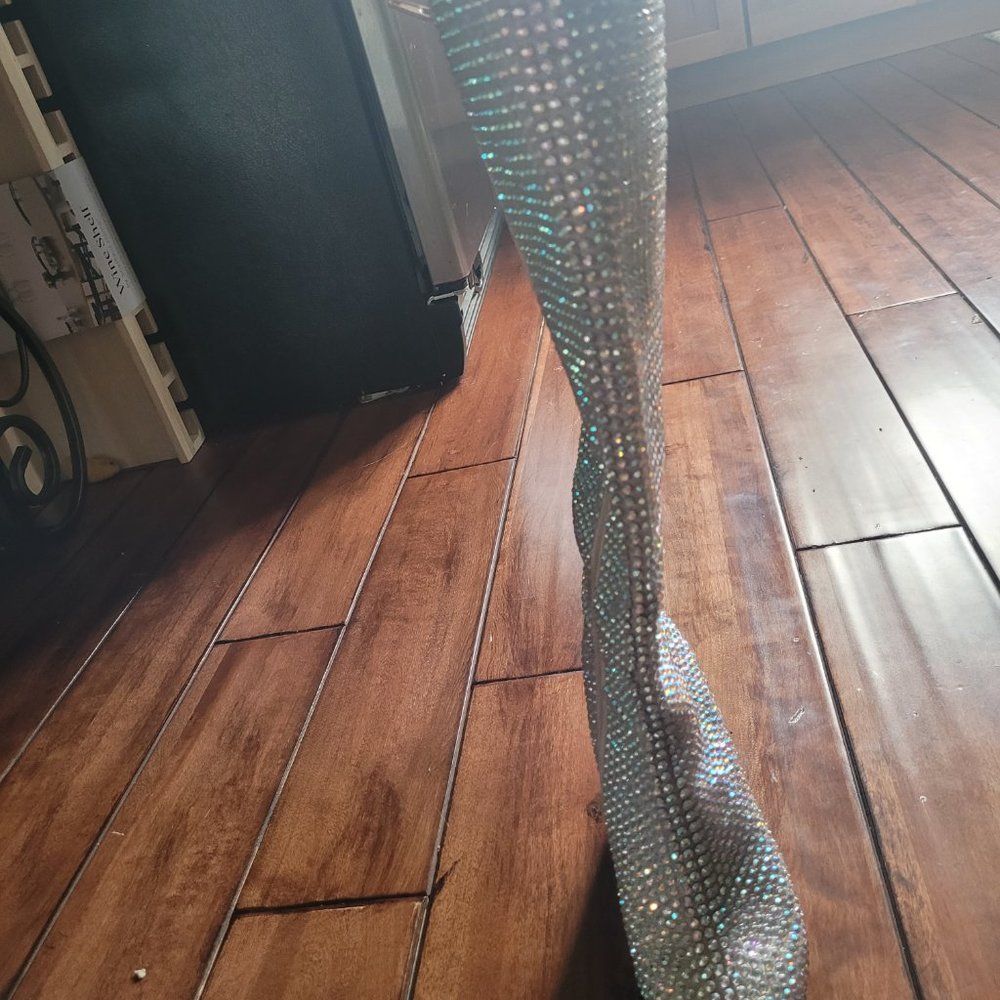 Never worn Betsy Johnson Farrah Knee High Rhinestone Boots - Picture 6 of 9